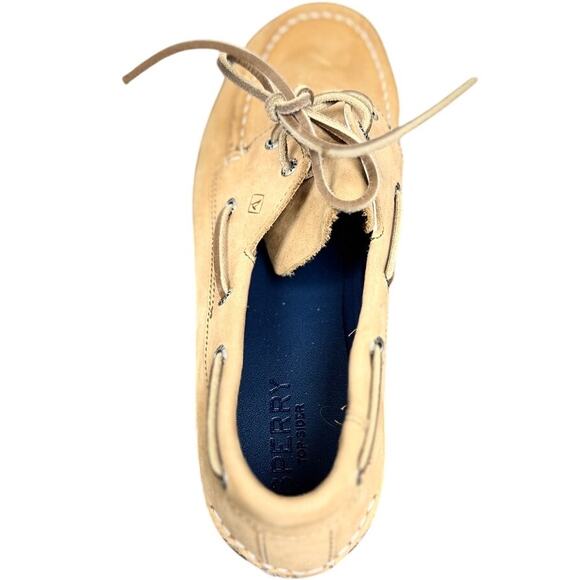 Sperry Kids' Authentic Original Slip-On Boat Shoe in Sahara Leather | 5M - Picture 3 of 6